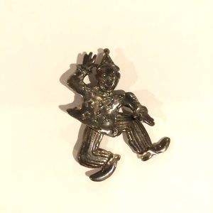 Vintage clown pin 925